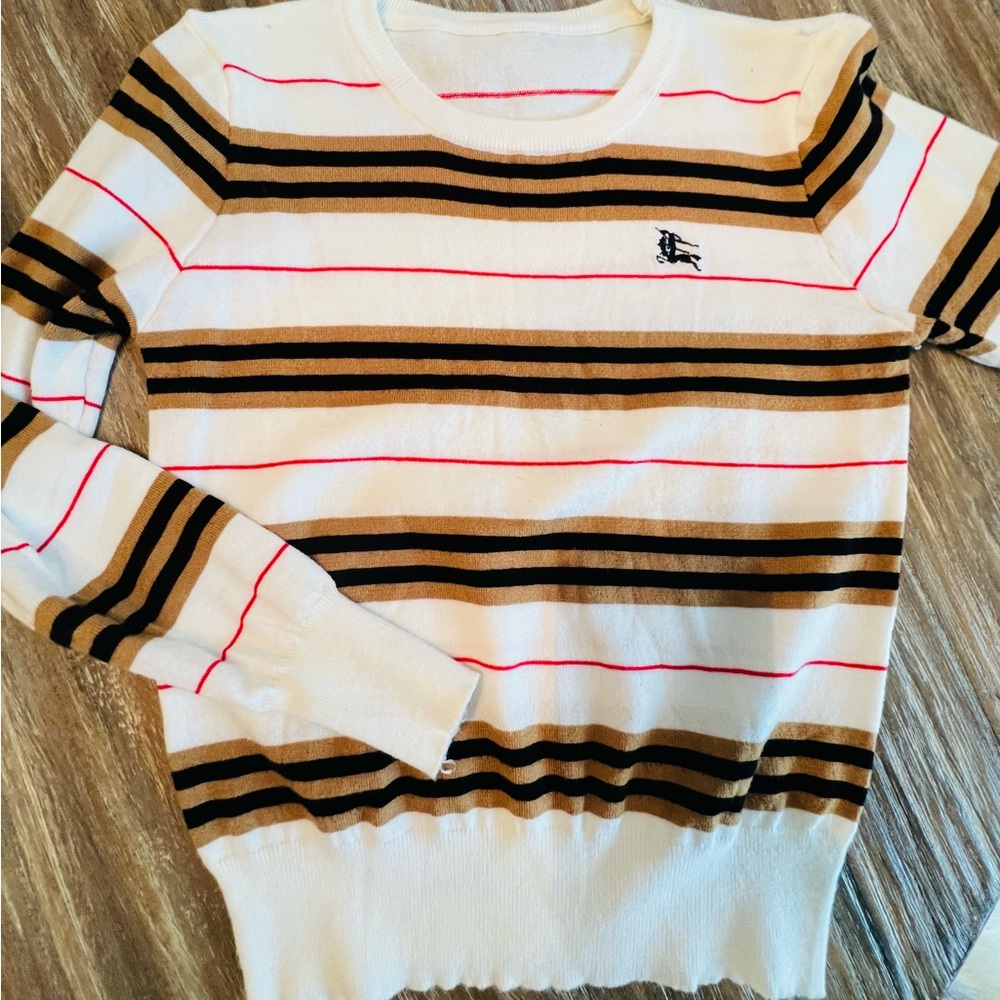 Burberry women’s cotton/spandex sweater